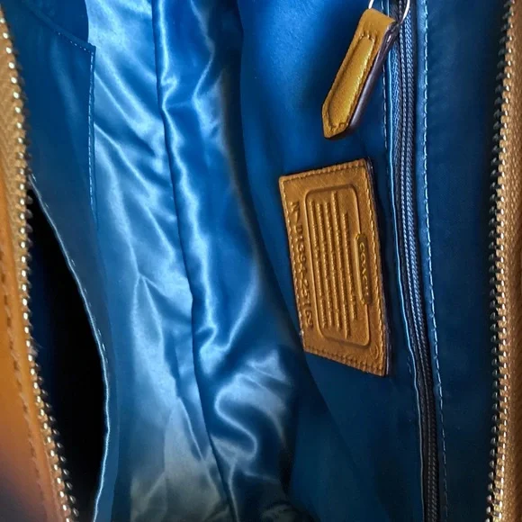 Coach Leather Madison Madeline 25166 Legacy Crossbody Satchel Bag in Saffron - Picture 10 of 16